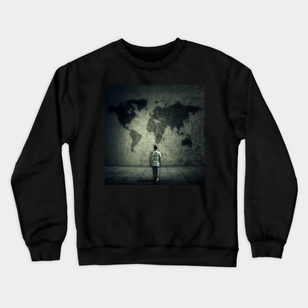 map escape Crewneck Sweatshirt by psychoshadow